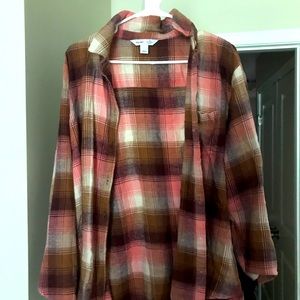 Plaid boyfriend shirt